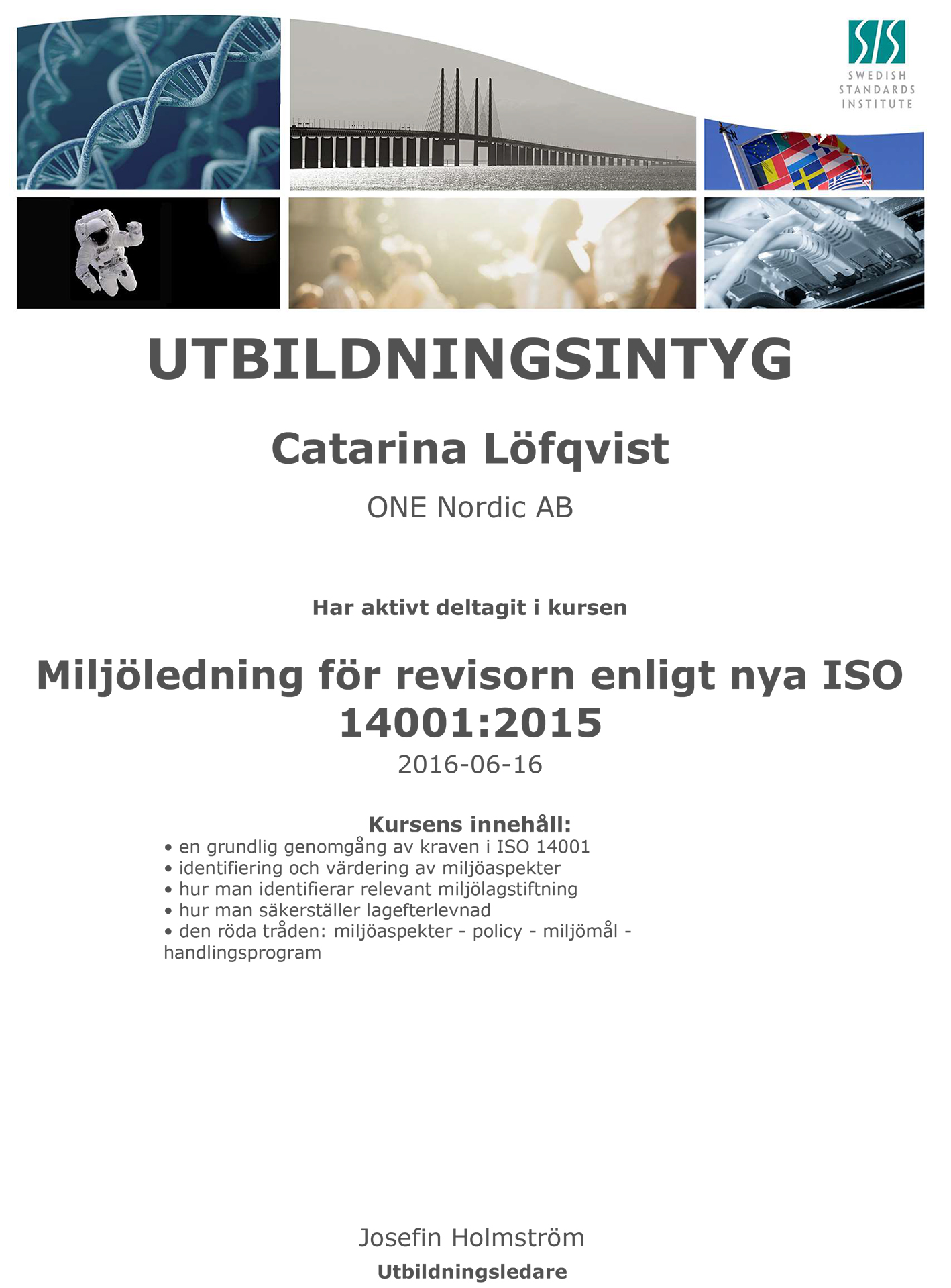 Diplom / intyg